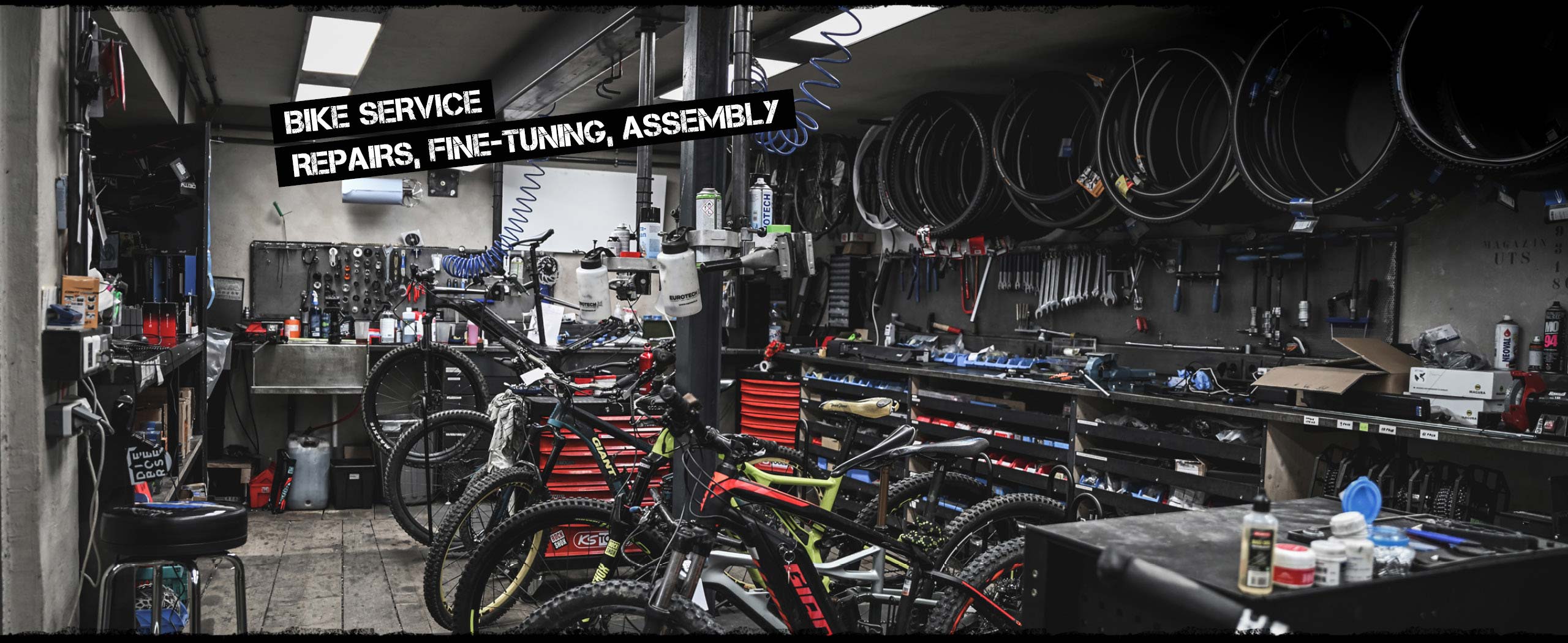 Bike service Repairs fine-tuning assembly